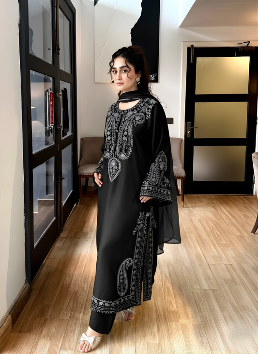 Alize Black 3pcs Embroidery